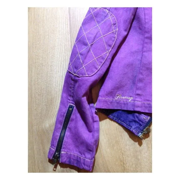 Denim biker jacket XS pink - Picture 7 of 8